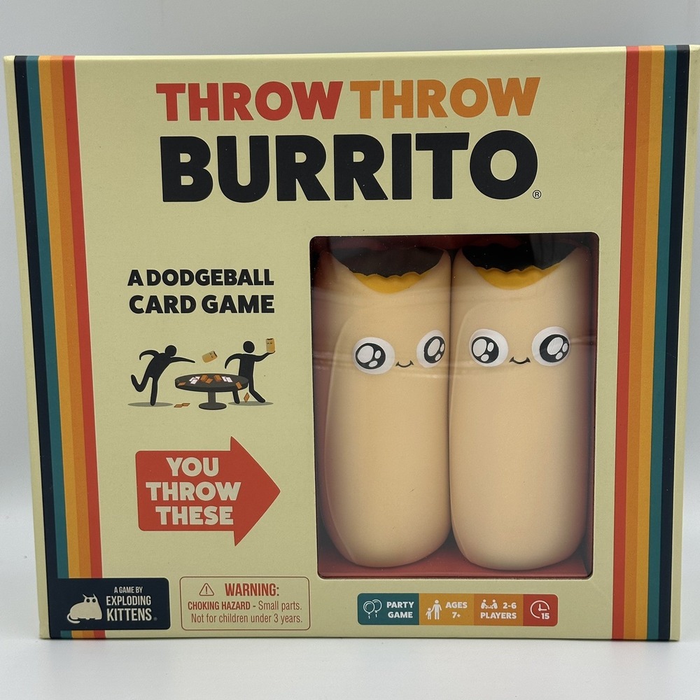 Board Game Throw Throw Burrito A Dodgeball Card Game Extreme Outdoor Edition Fun